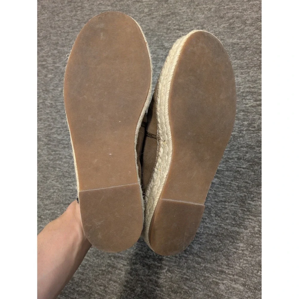 Blondo Women's Size‎ 6.5 Waterproof Suede Espadrille Slip On Loafers Tan